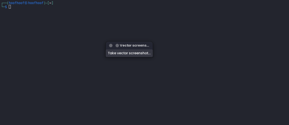 Take a screenshot on Linux using GTK vector Screenshot