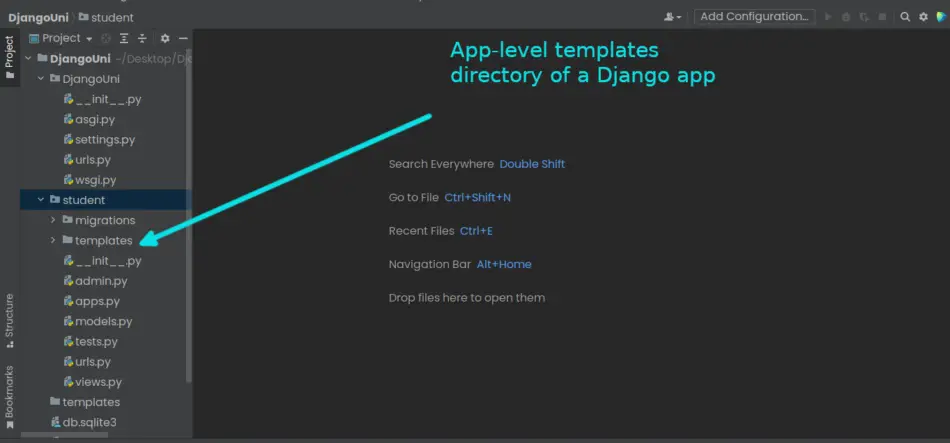 How to create app-level templates directory in Django
