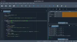 Using Spyder IDE in Kali Linux to write and execute Python code.png